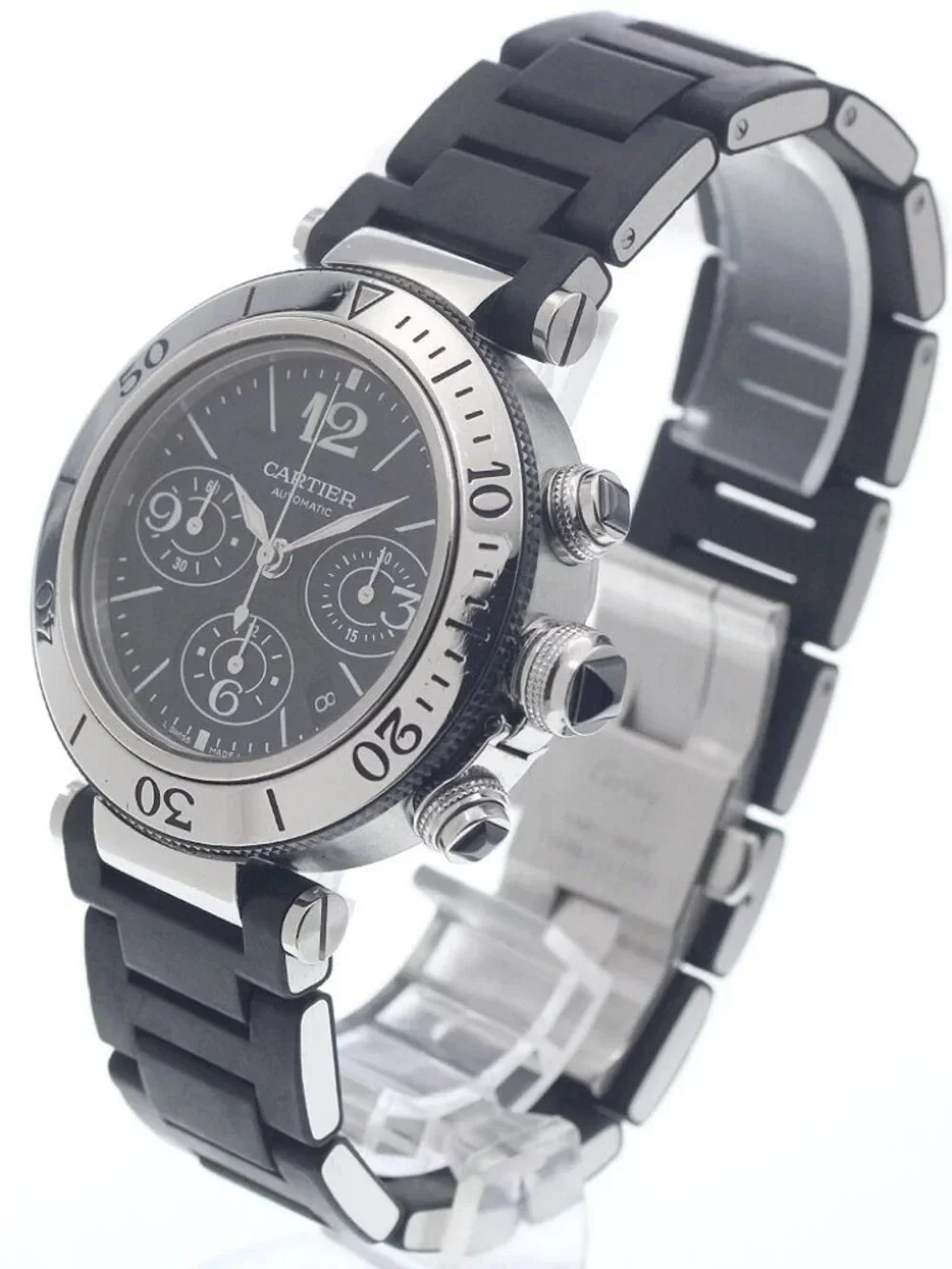CARTIER Pasha Seatimer Chrono W31088U2 Date Automatic Men's Watch_963033